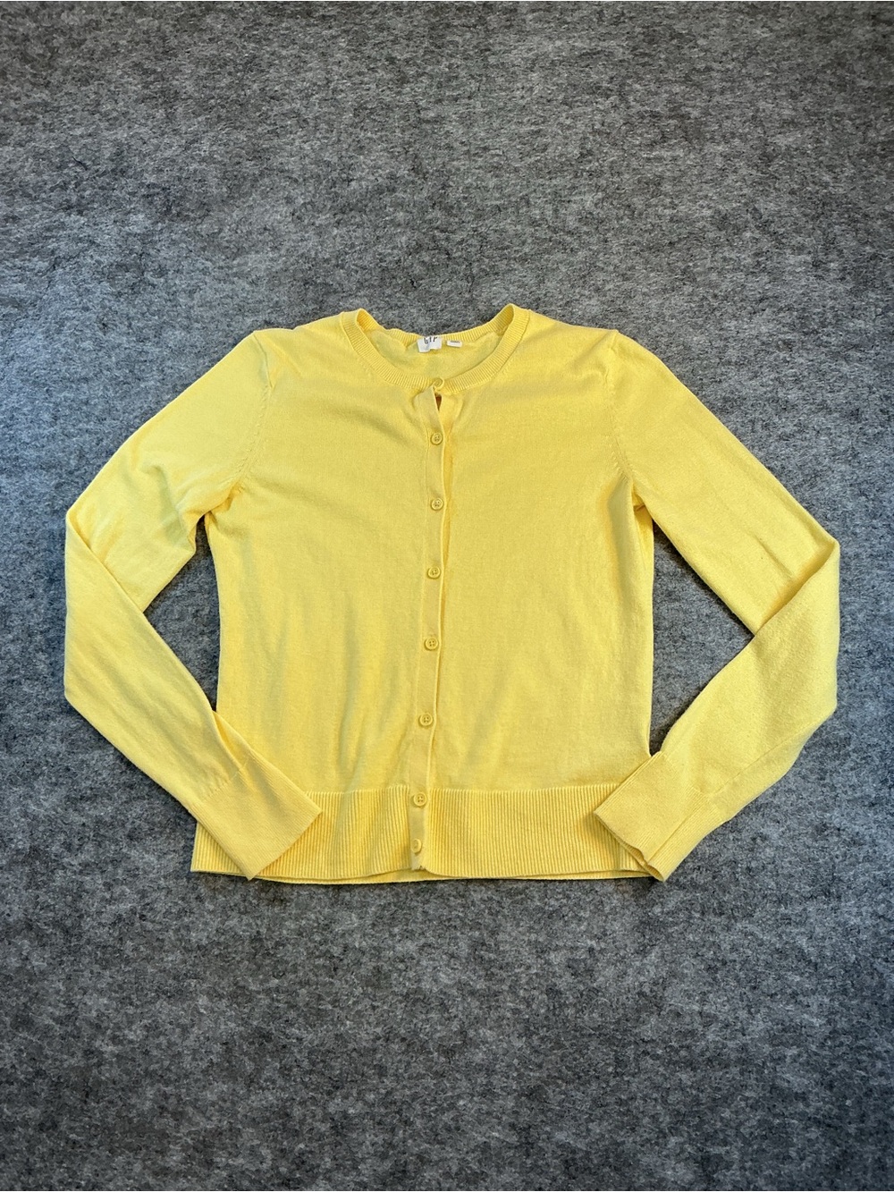 GAP Sunny Yellow Button-Up Cardigan Size S